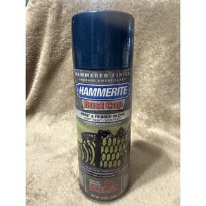 Hammerite Dark Blue Hammered Finish 12 oz Aerosol Spray Paint Can New Old Stock